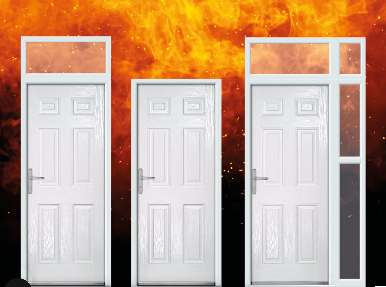 FD30 fire door installation team at work