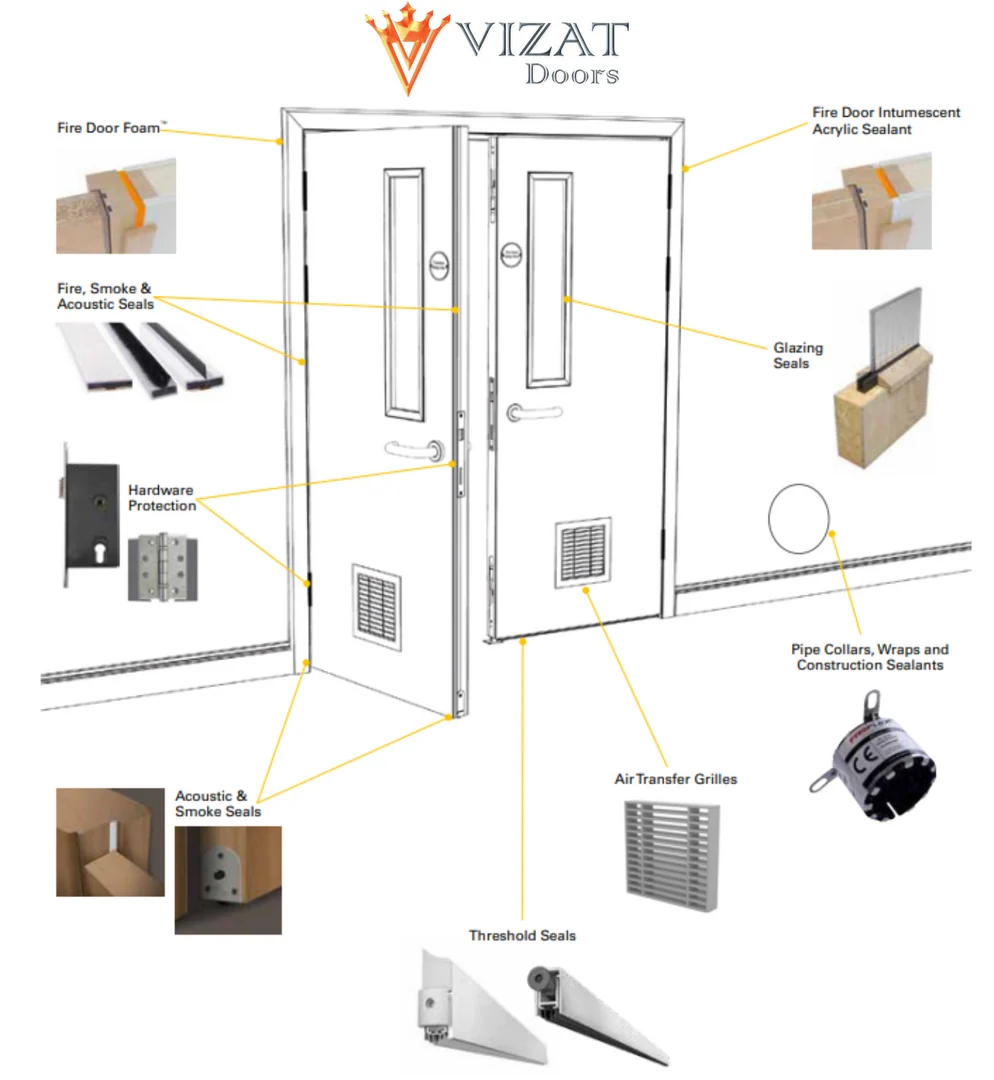 FD30 fire door close-up